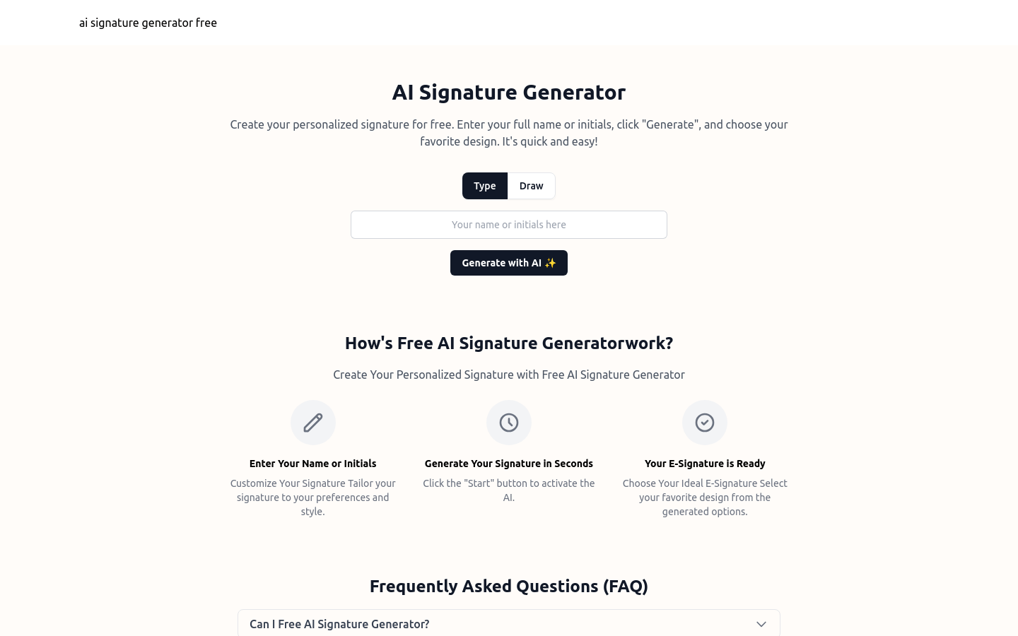 AI Signature Generator.com