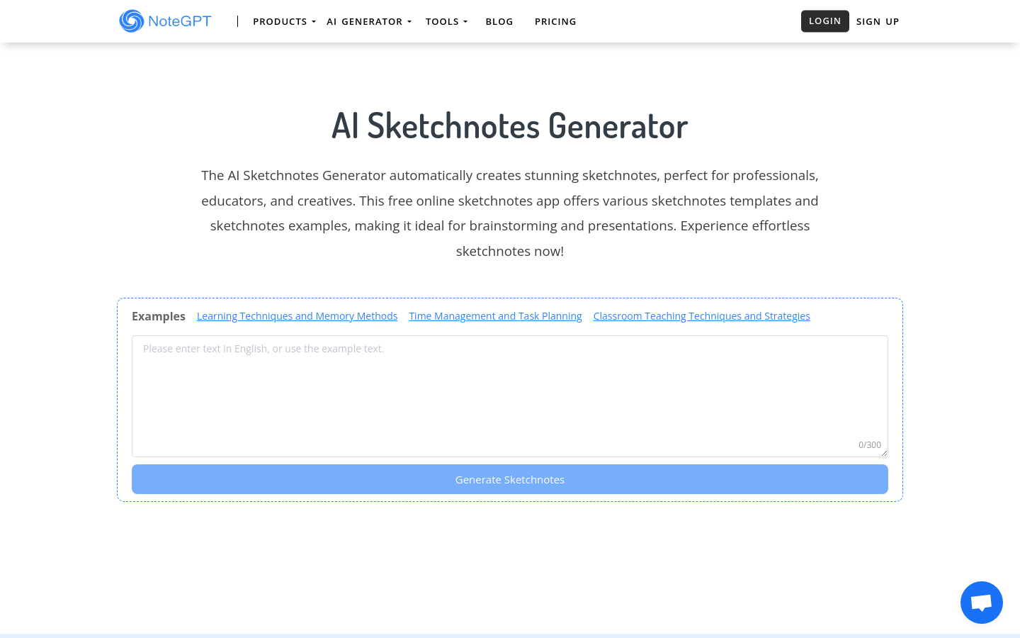 AI Sketchnotes Generator