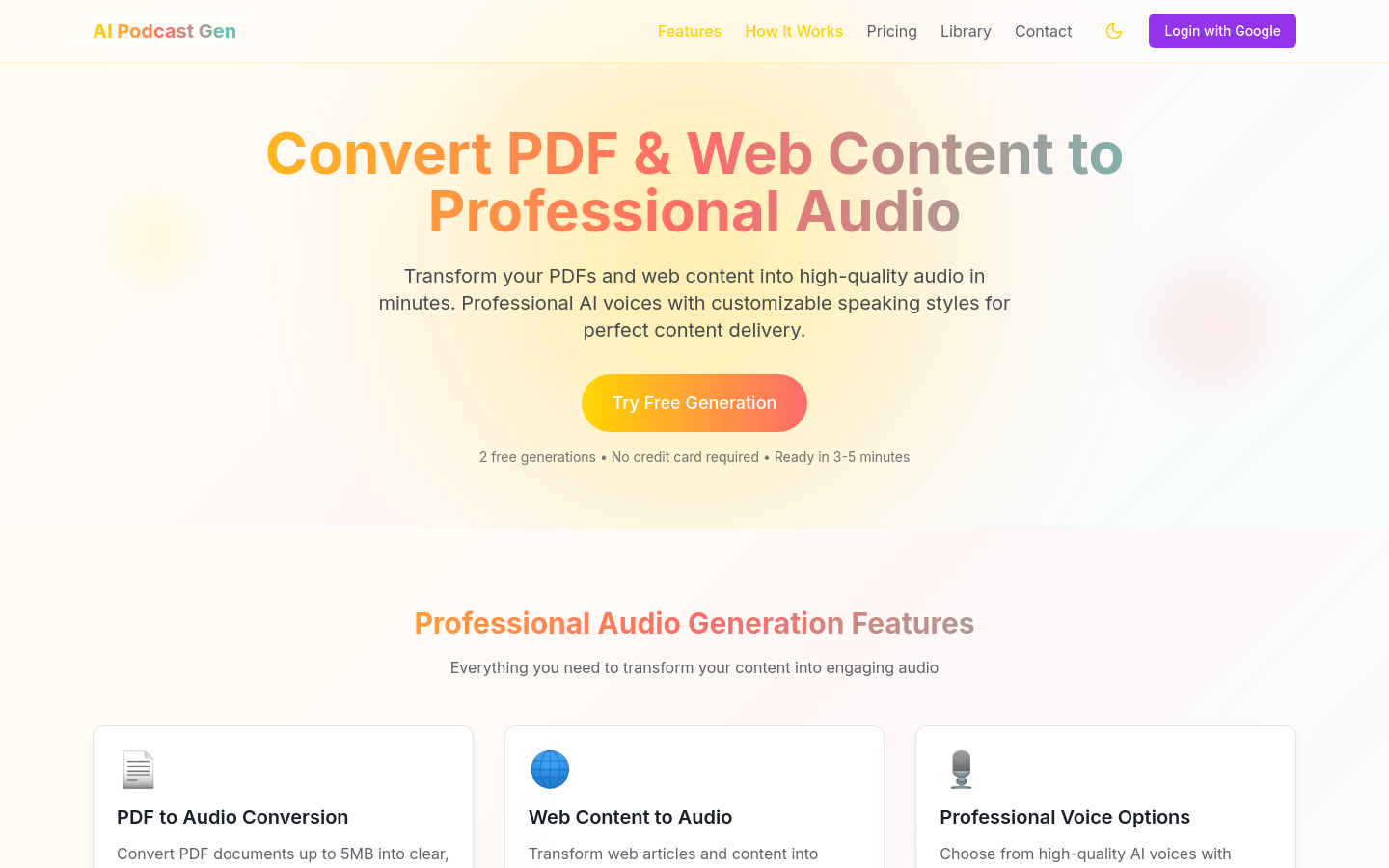 AI Podcast Generator