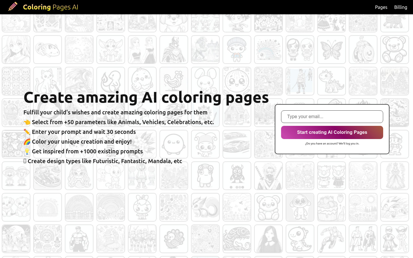 Coloring Pages AI