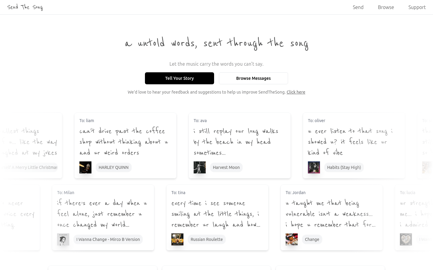 Sendthesong