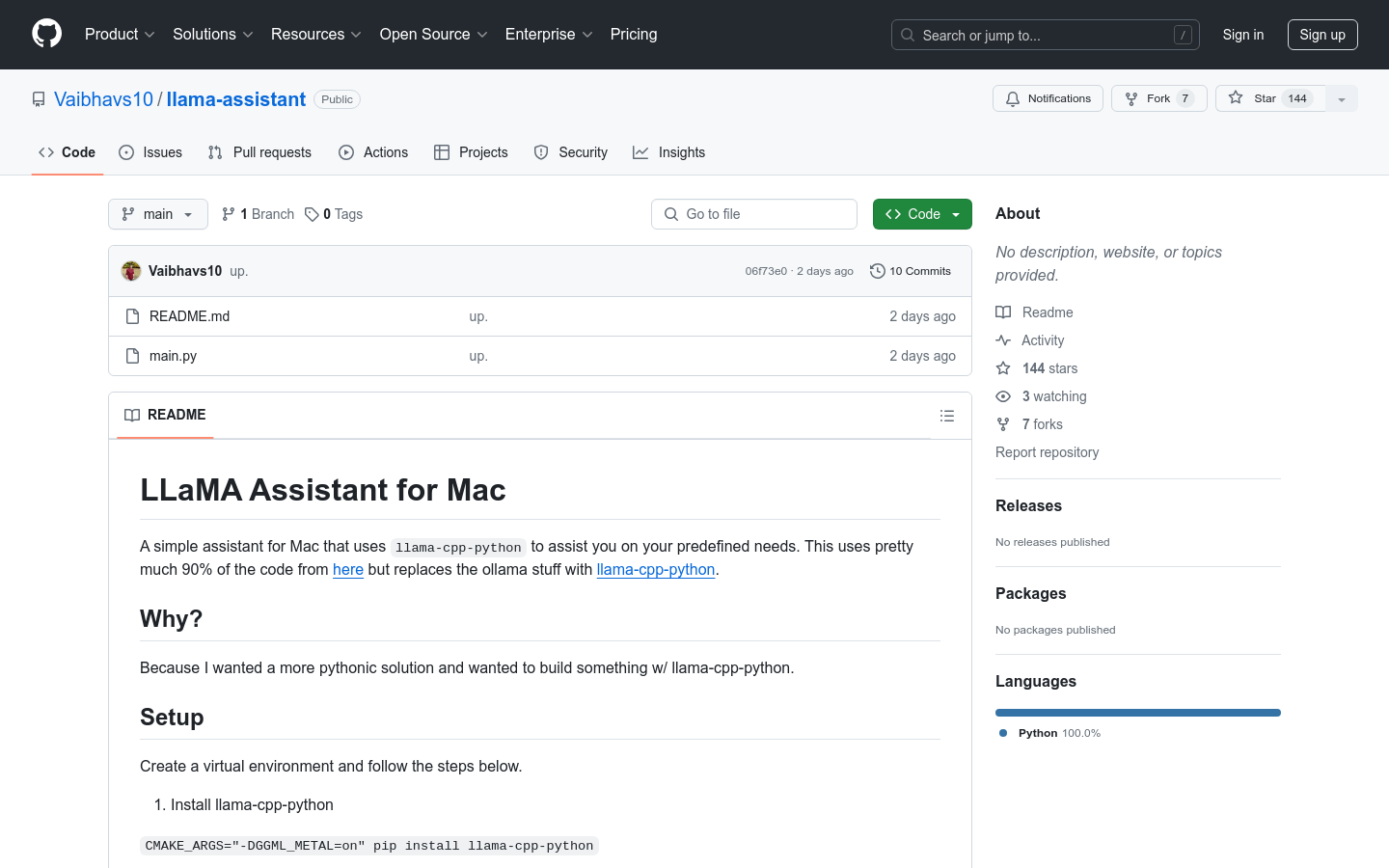 Llama Assistant For Mac