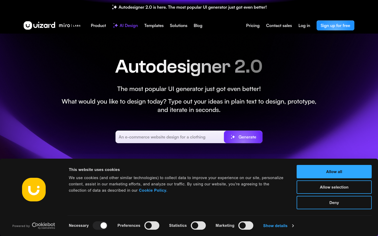 Uizard Autodesigner 2.0