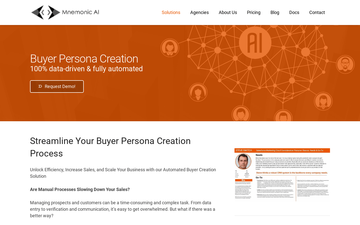 Buyer Persona Creation