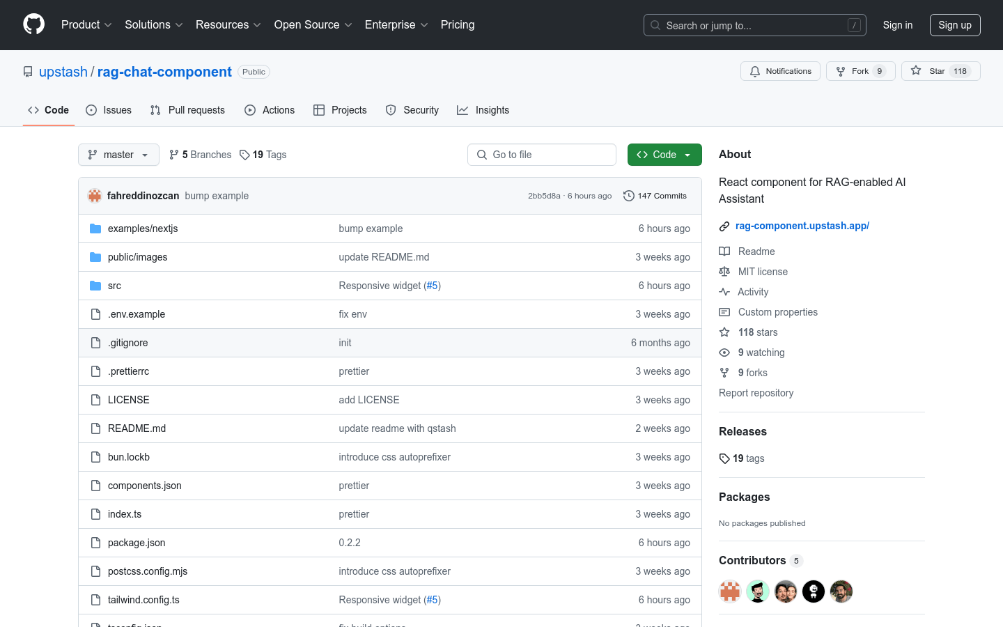 Rag Chat Component