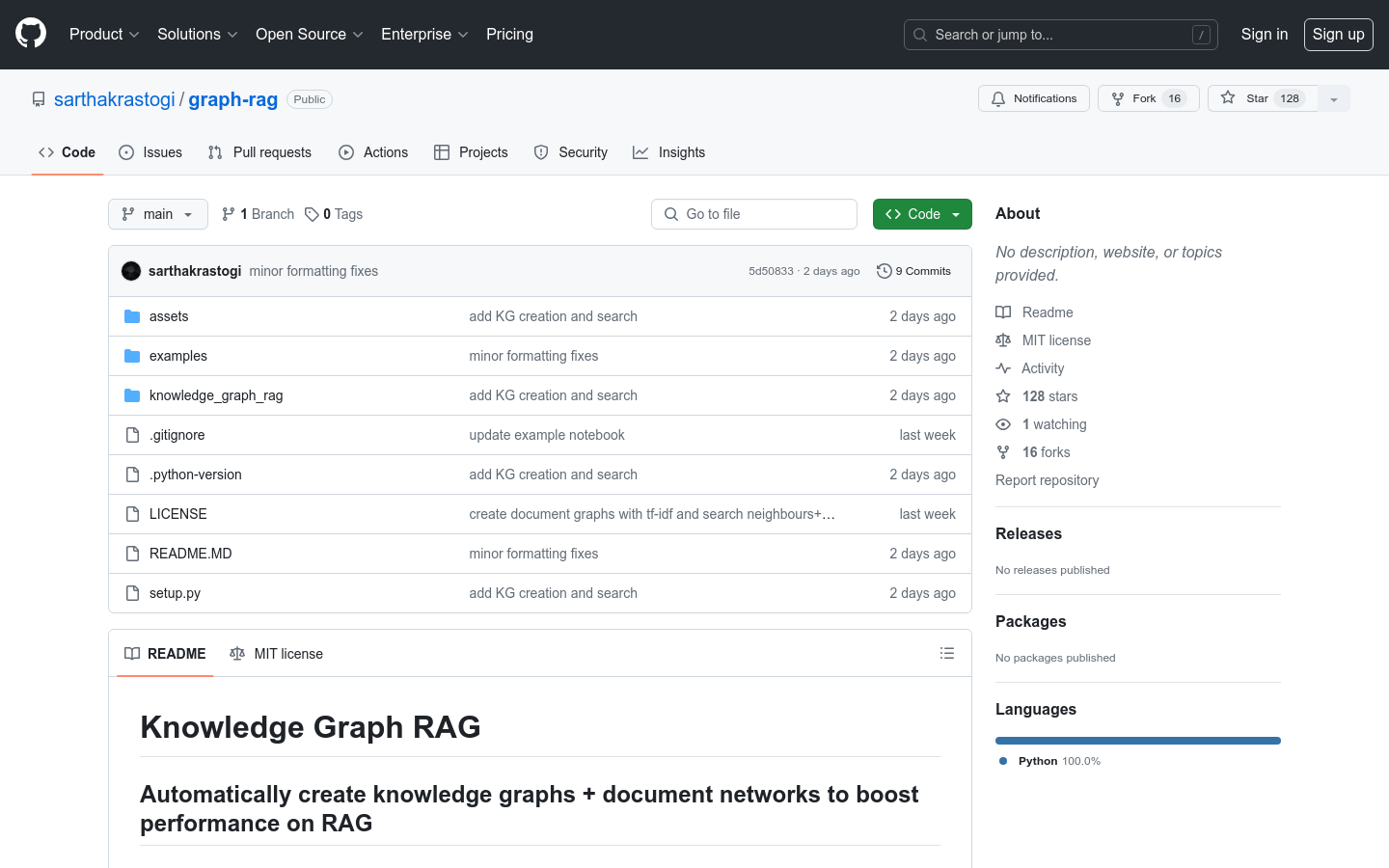 Knowledge Graph RAG