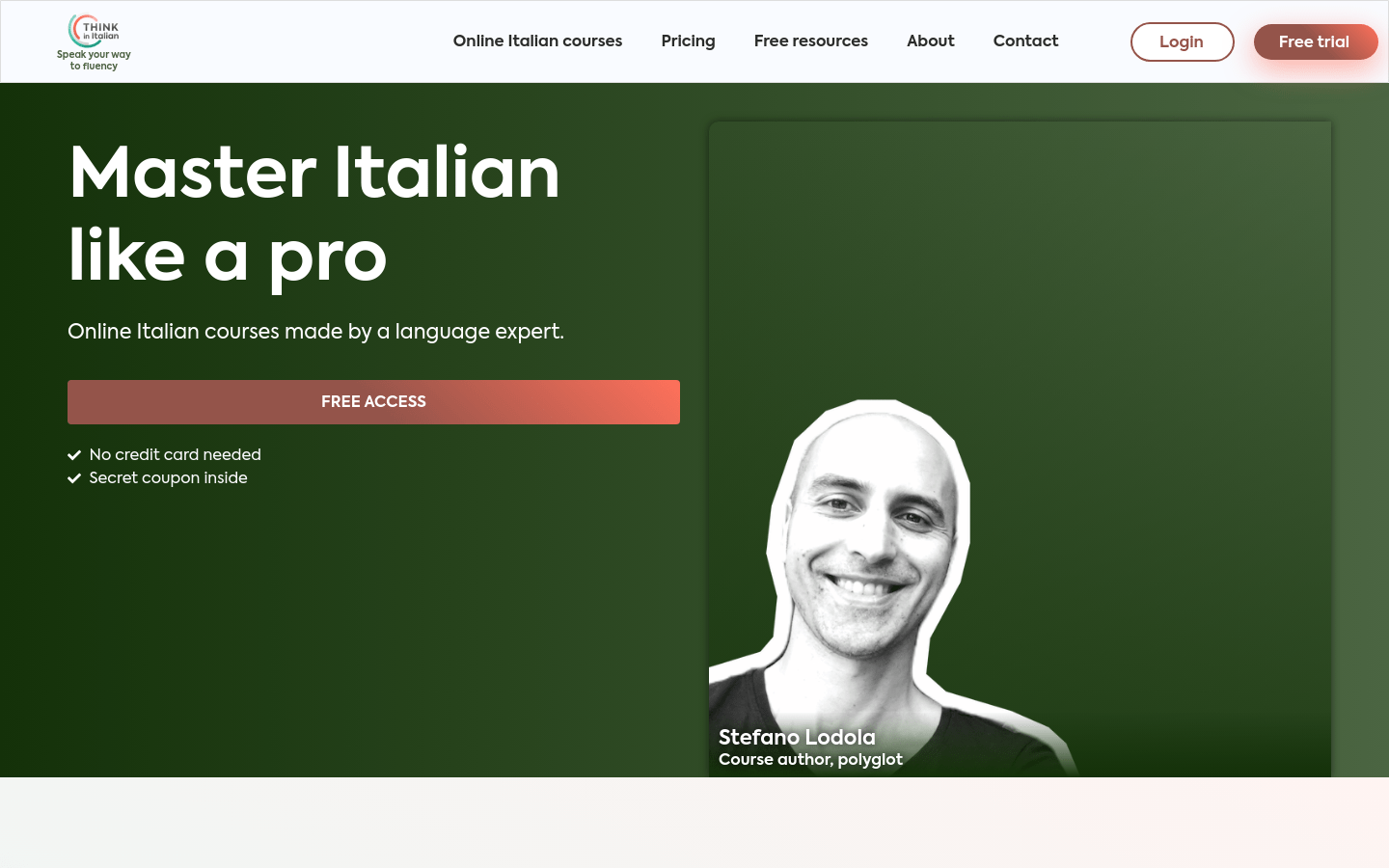 Think In Italian AI Tutor
