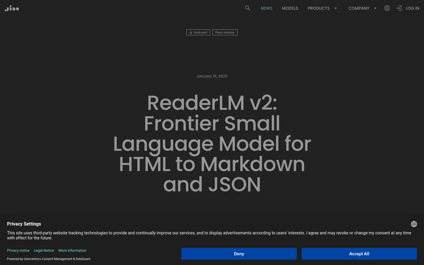 Readerlm V2
