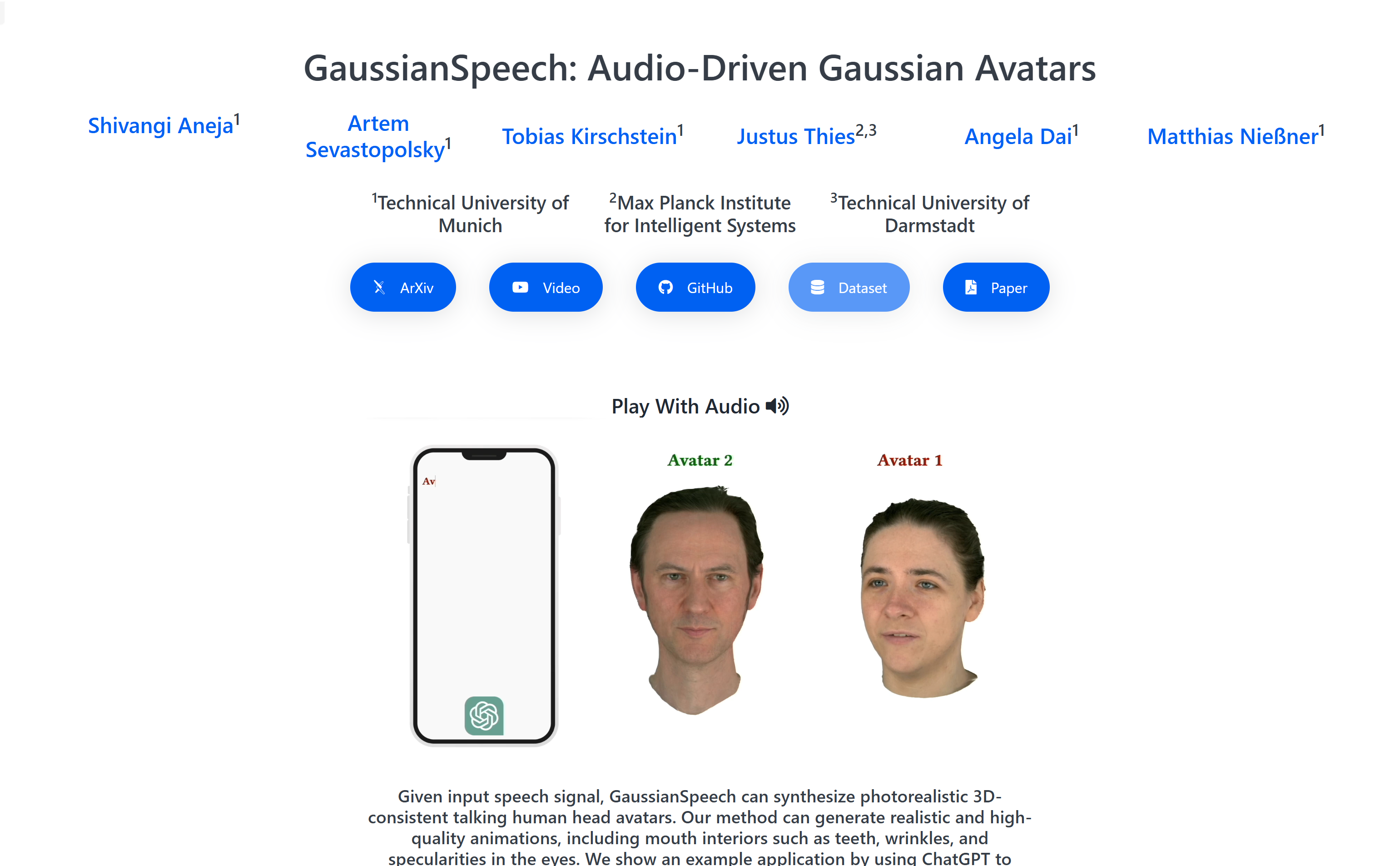 Gaussianspeech