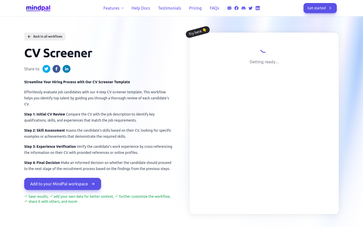 CV Screener
