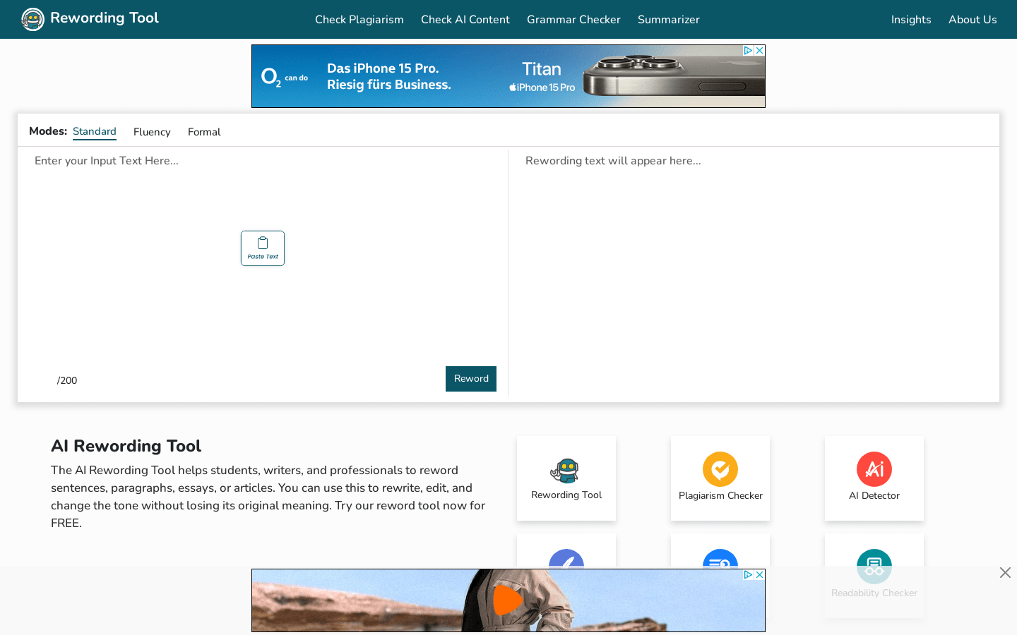 Rewording Tool