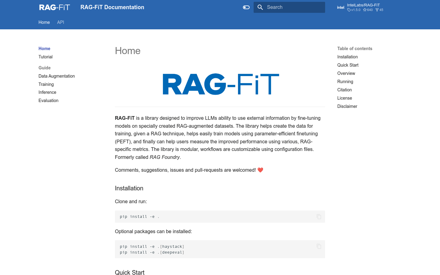 RAG FiT