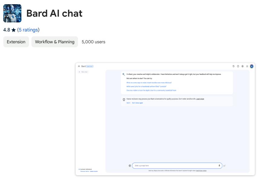 Bard AI Chat