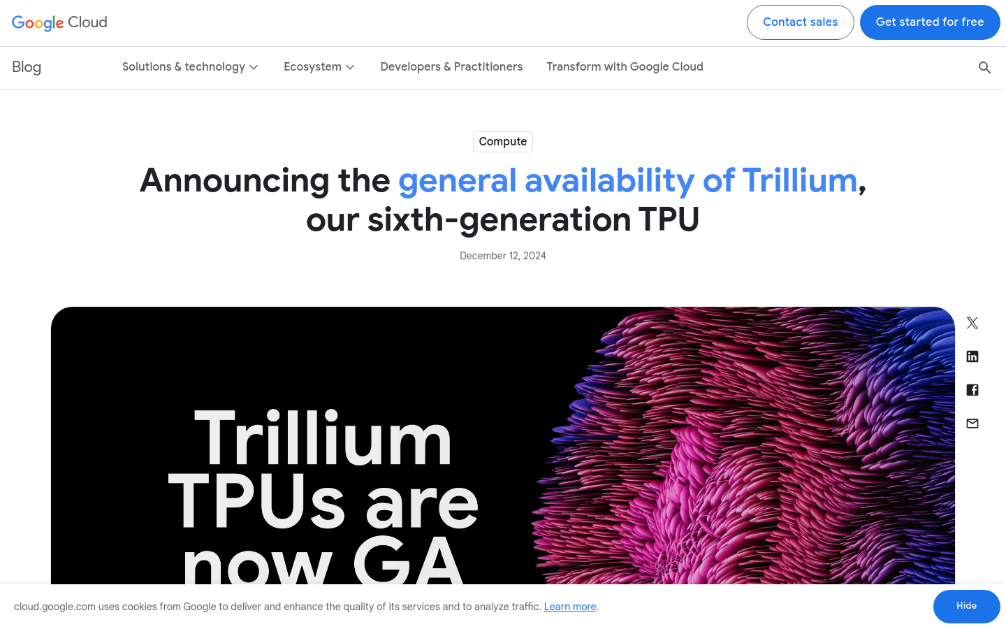 Trillium TPU