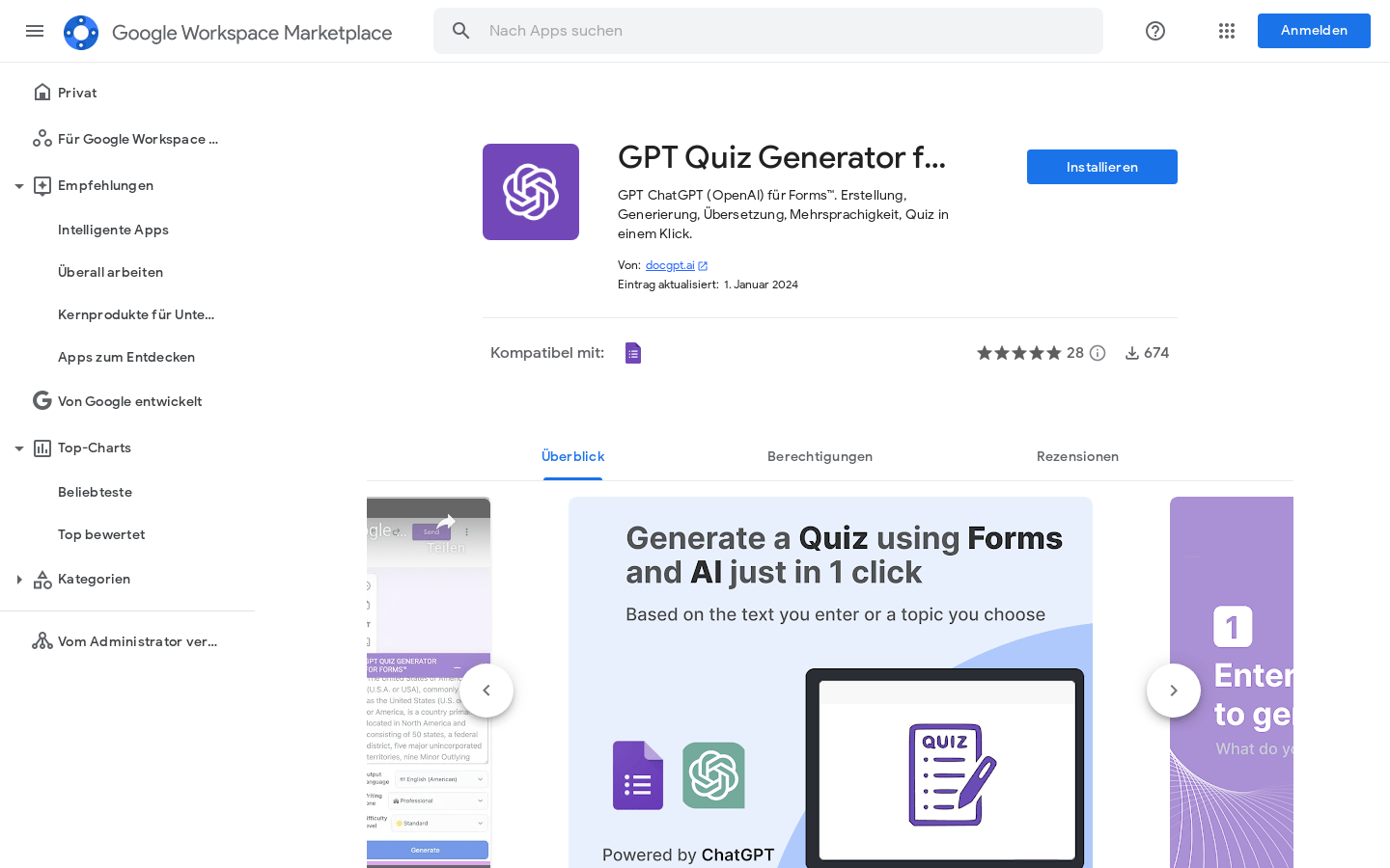GPT Quiz Generator For Forms