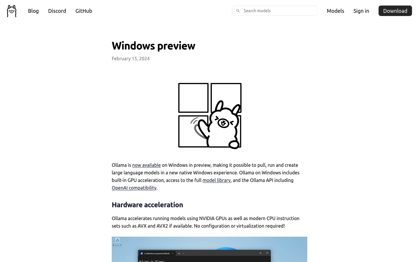 Ollama Windows Preview