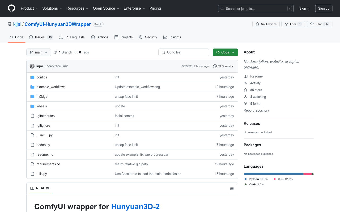 Comfyui Hunyuan3DWrapper