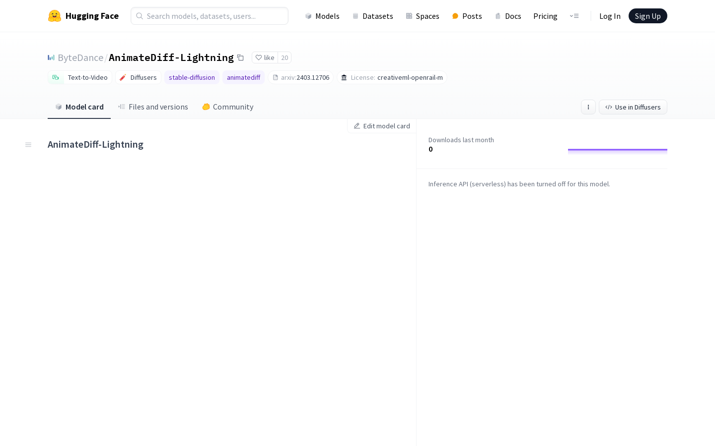Animatediff Lightning
