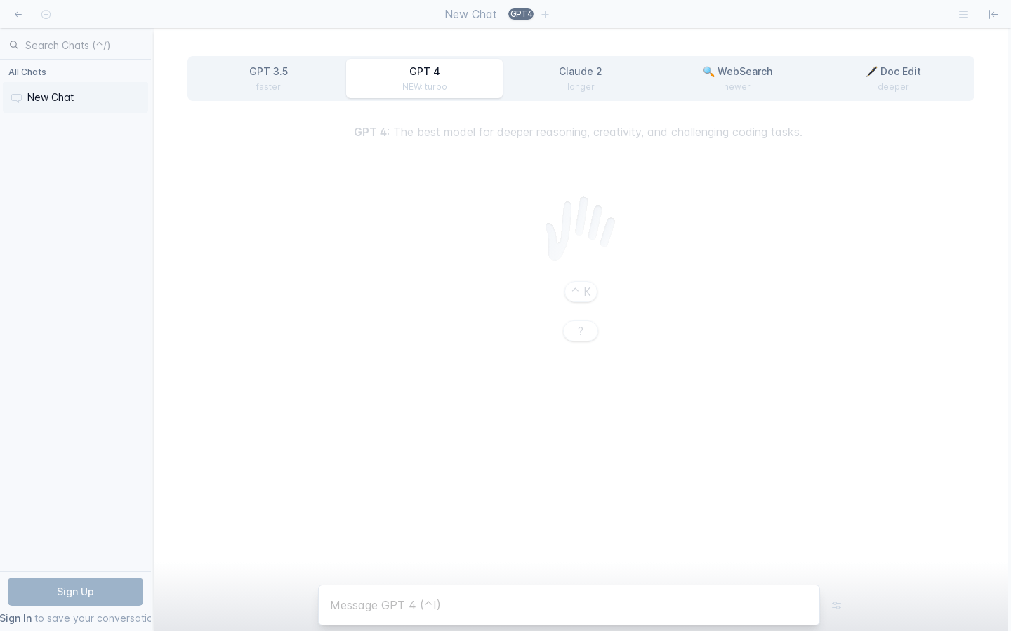 New Chat GPT4