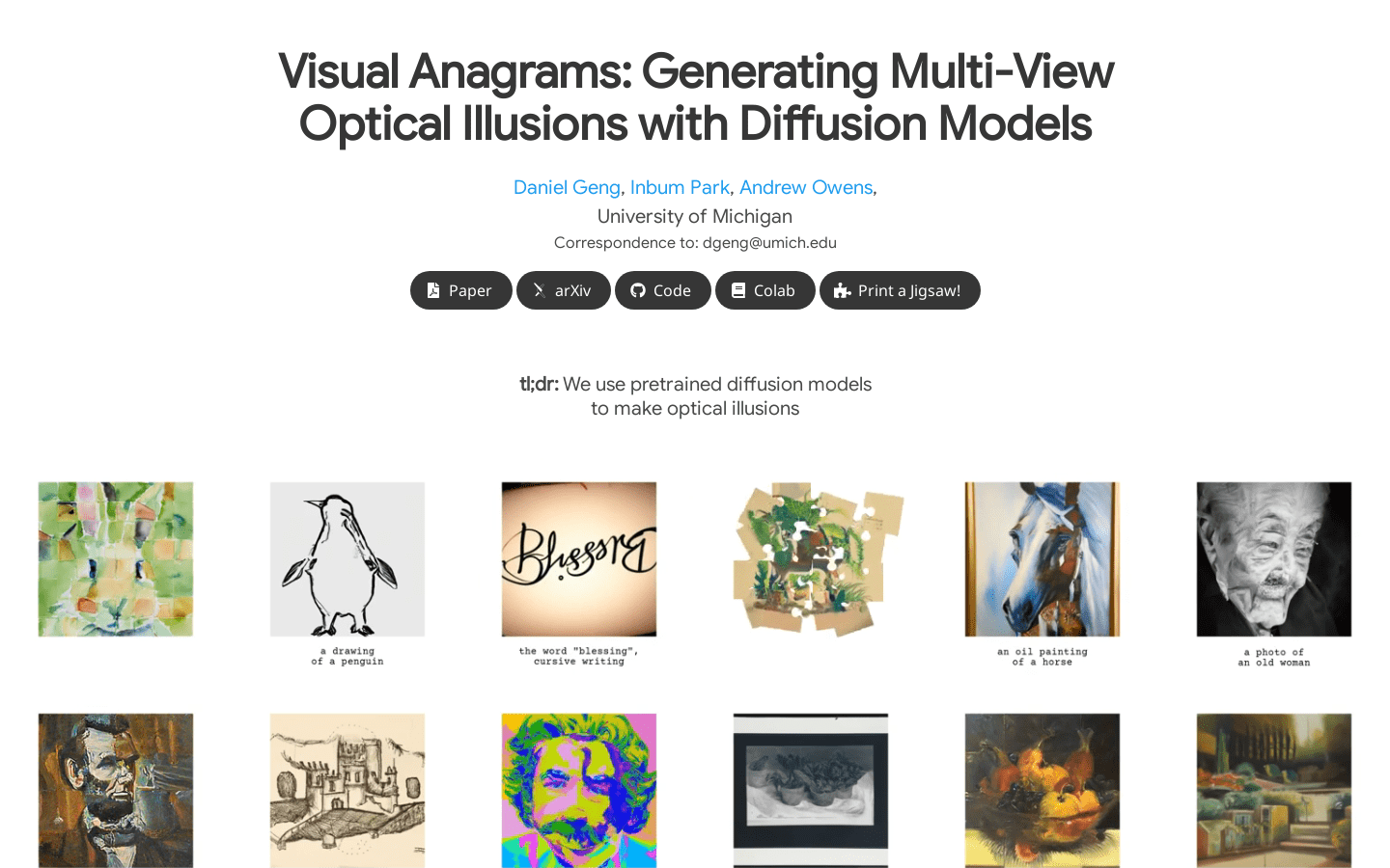 Visual Anagrams
