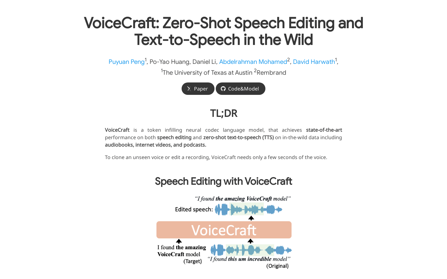 Voicecraft