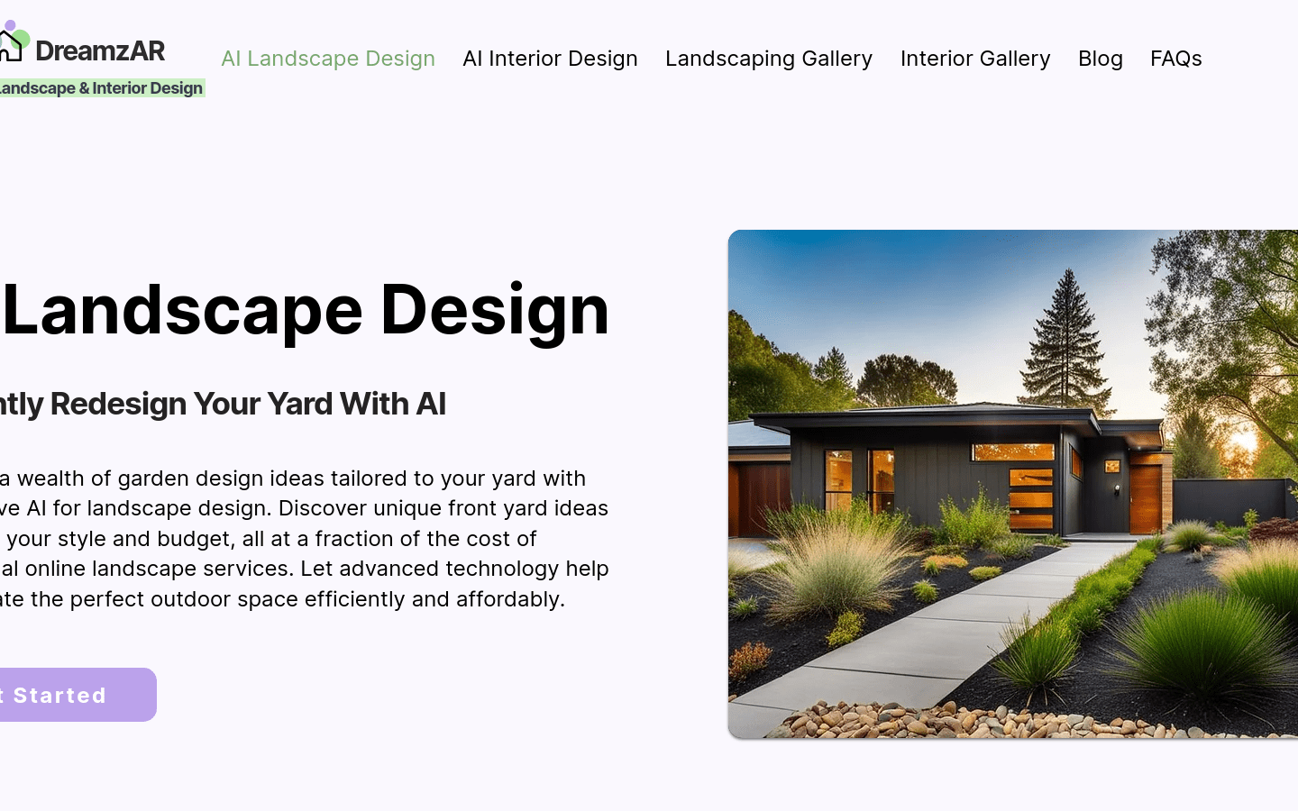 Dreamzar AI Landscape Design