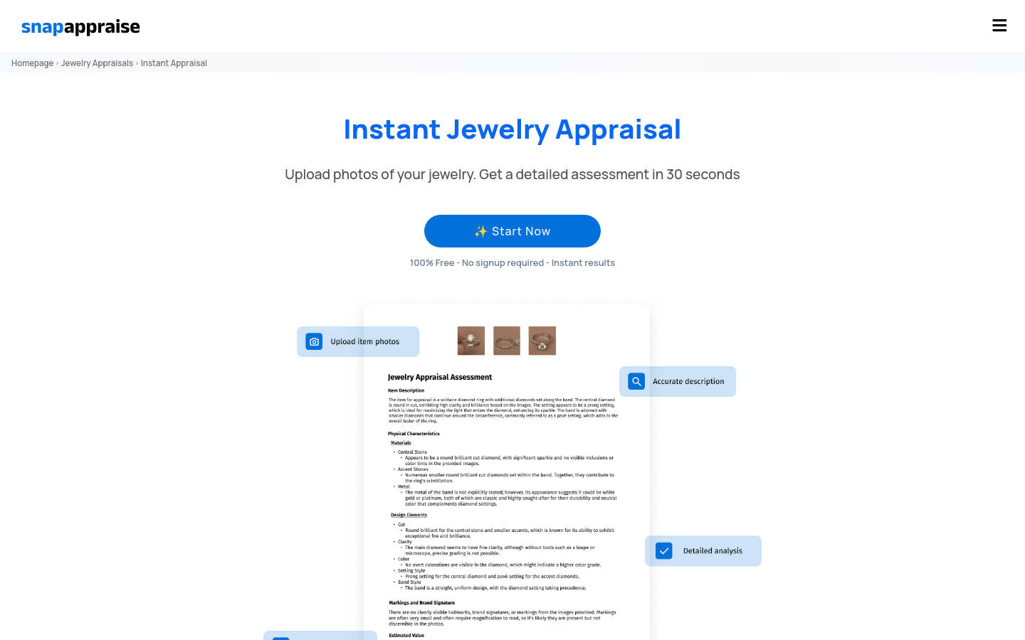 Jewelry Appraisal Assistant