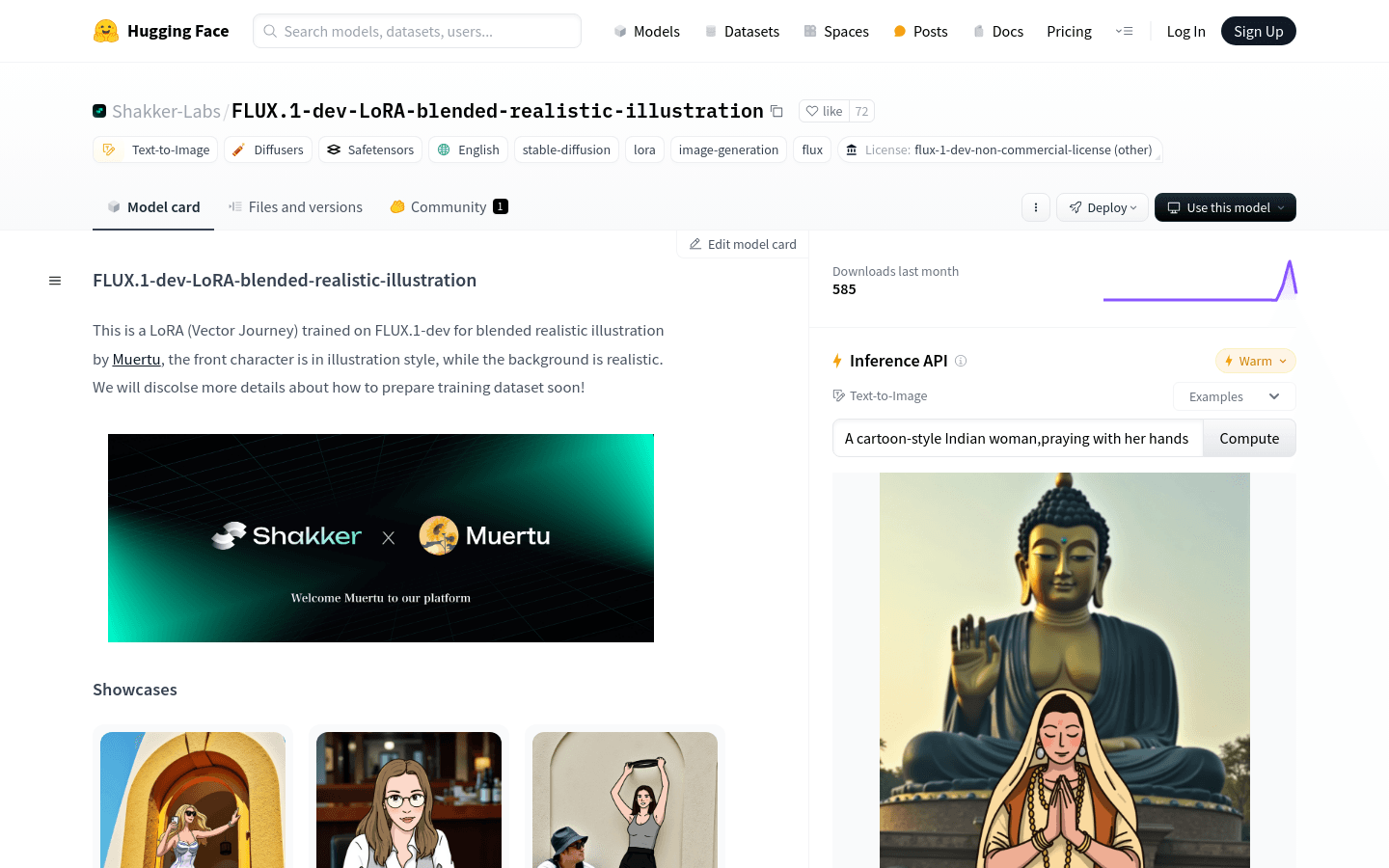 FLUX.1 Dev LoRA Blended Realistic Illustration