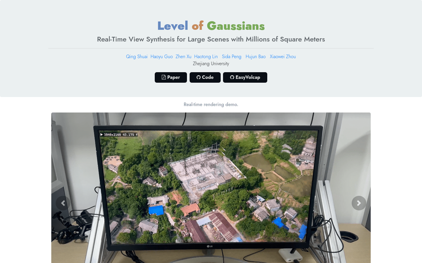 Level Of Gaussians (LoG)