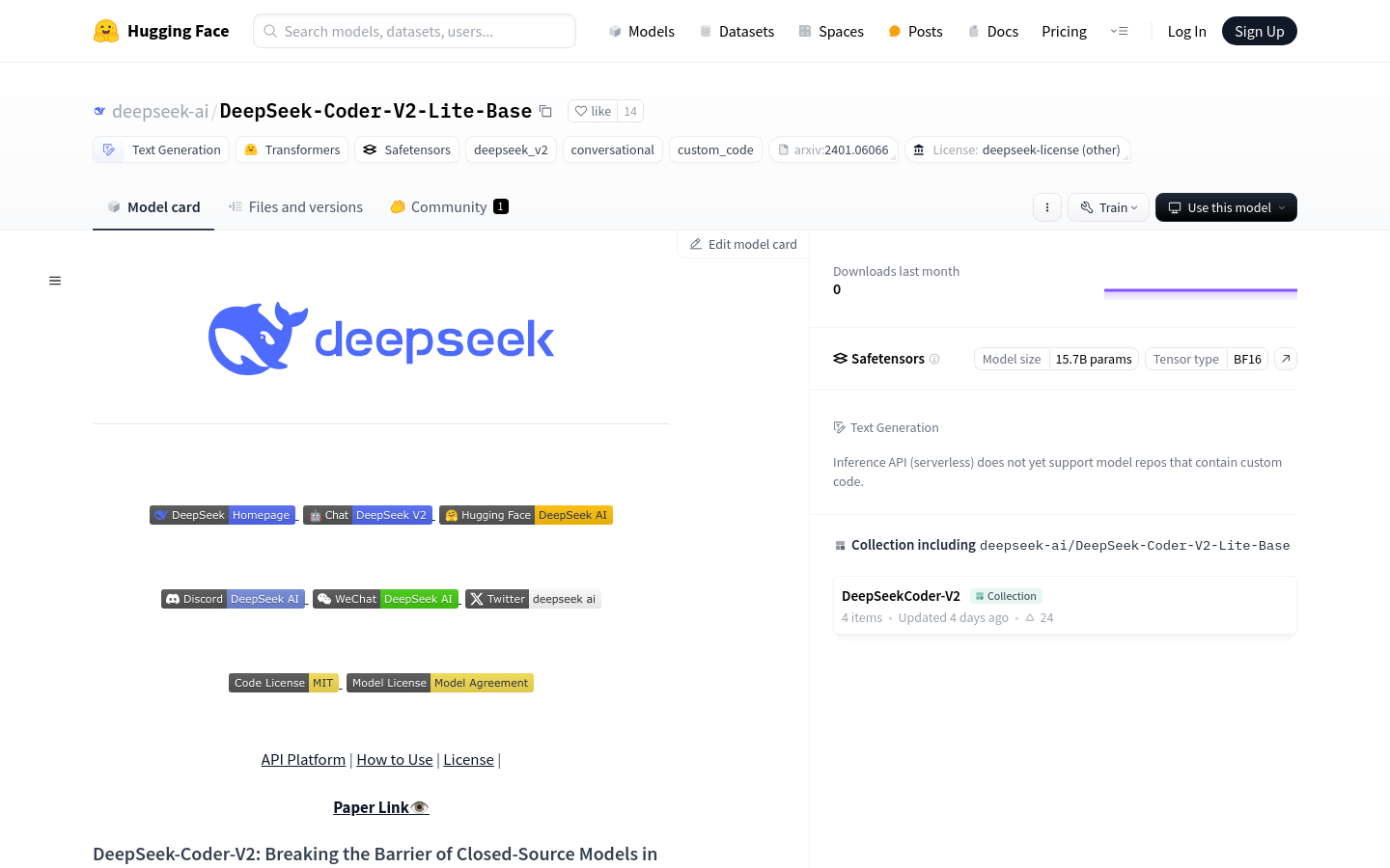 Deepseek Coder V2 Lite Base