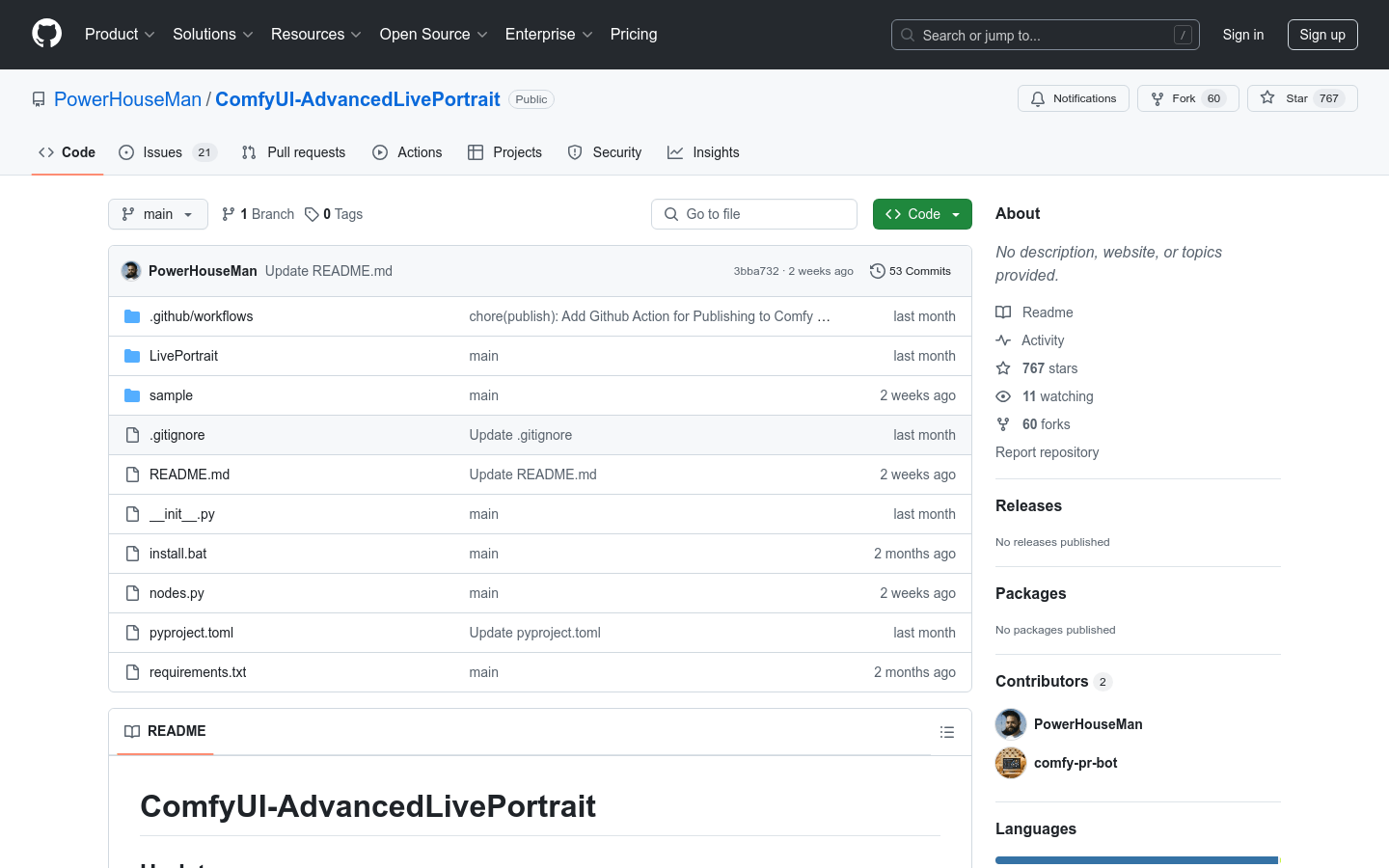 Comfyui AdvancedLivePortrait