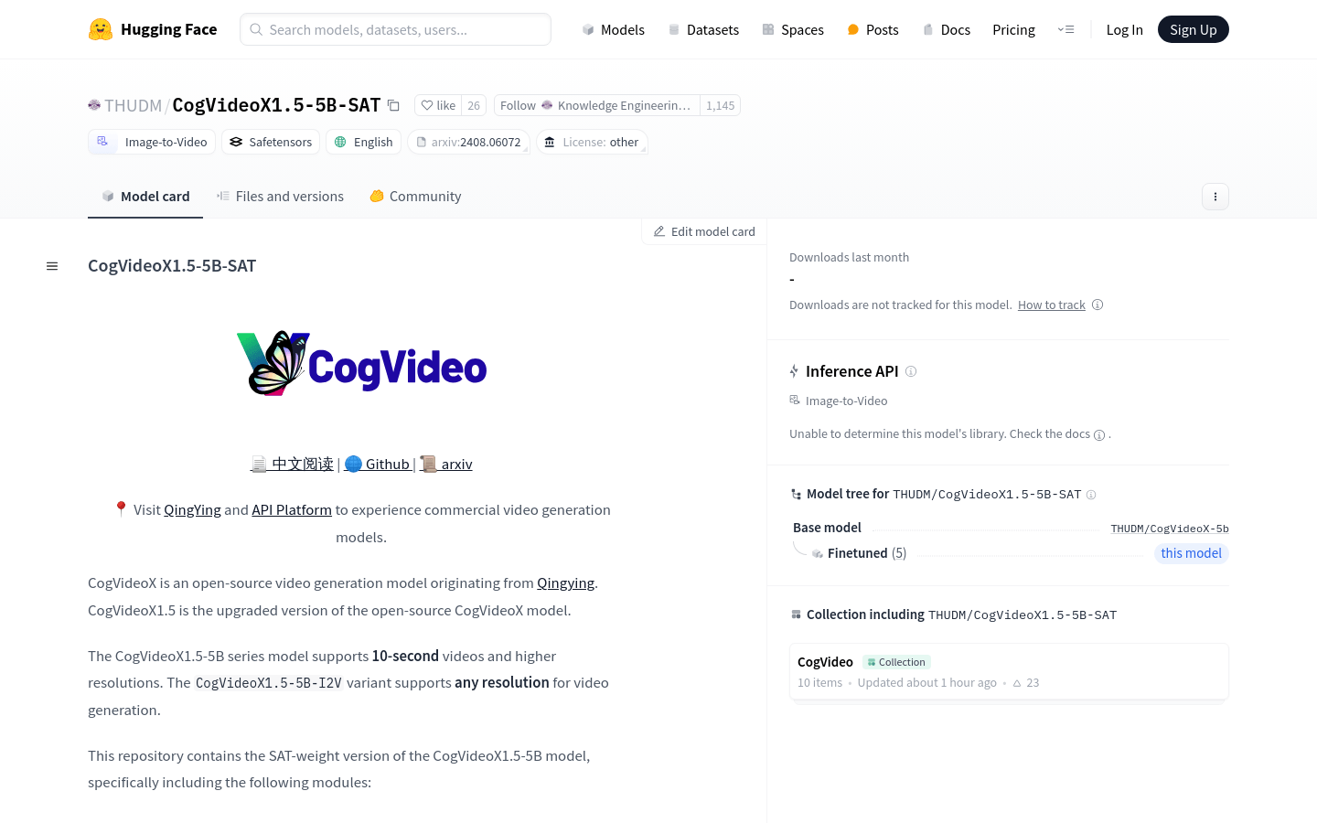 Cogvideox1.5 5B SAT