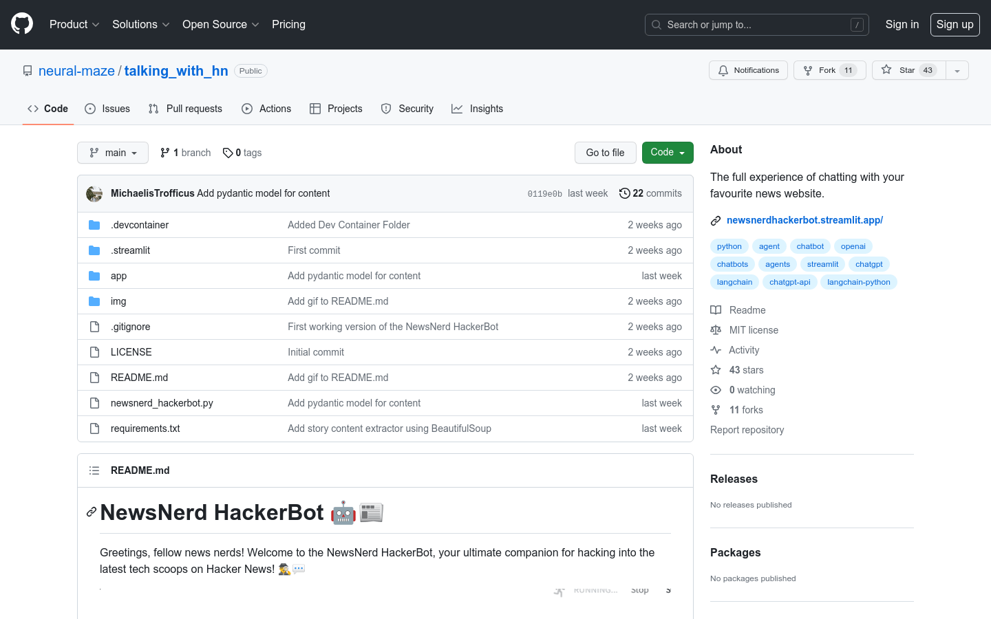 Newsnerd HackerBot