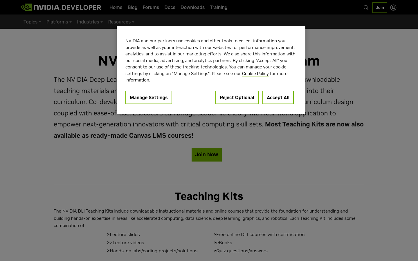 NVIDIA DLI Teaching Kits