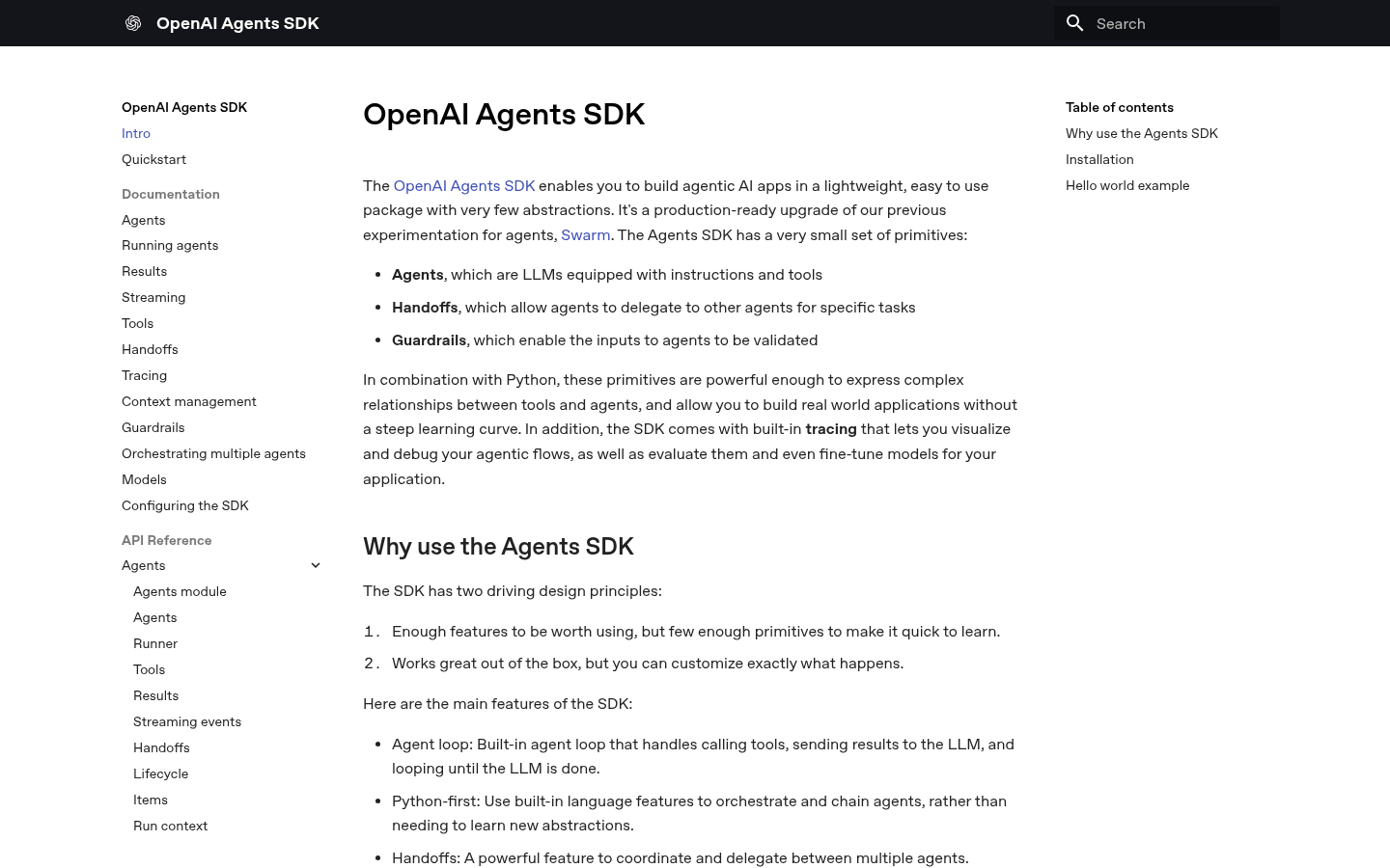 Openai Agents SDK
