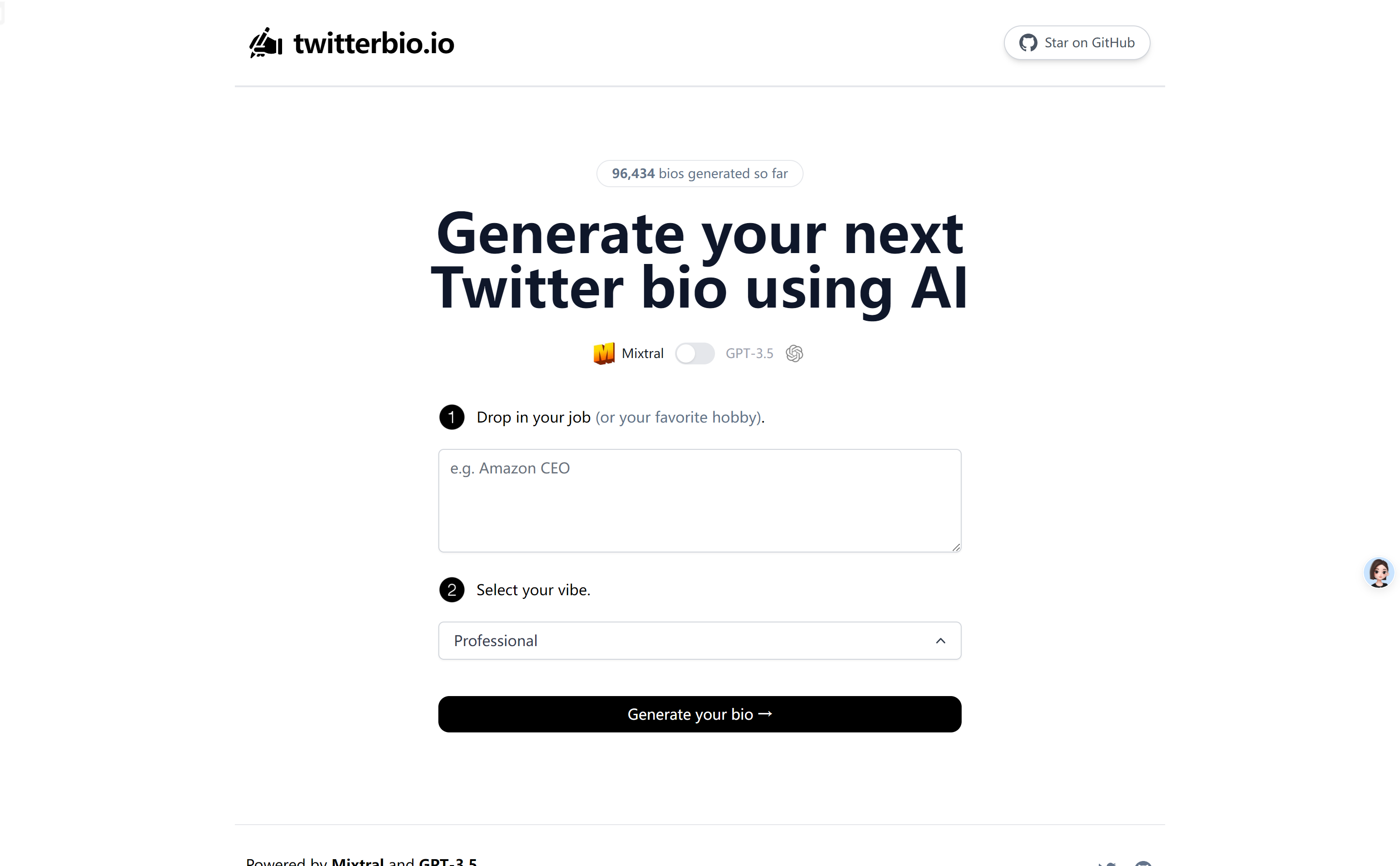 Twitterbio.io