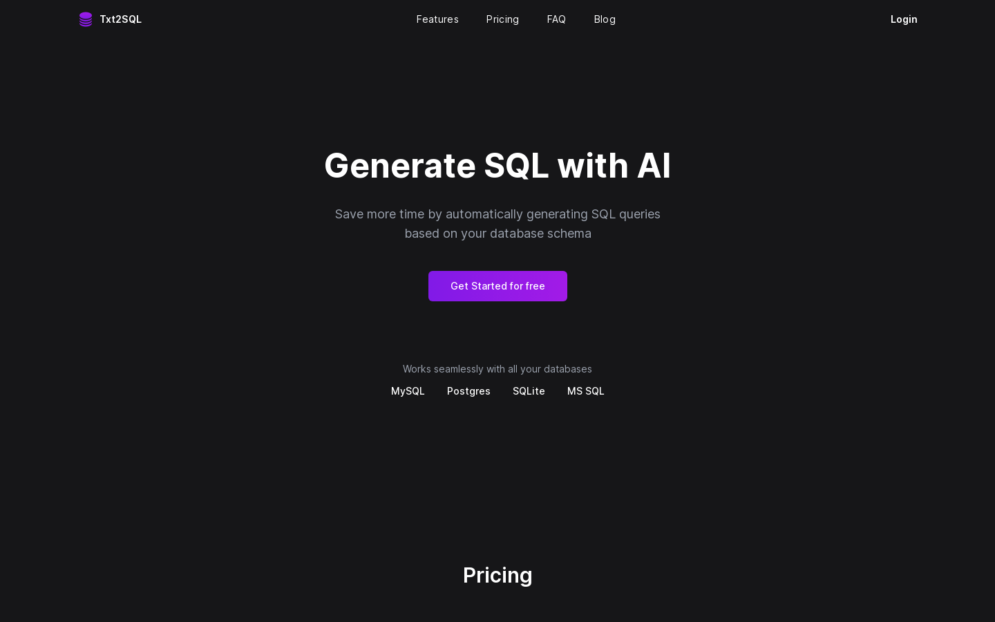 Txt2sql