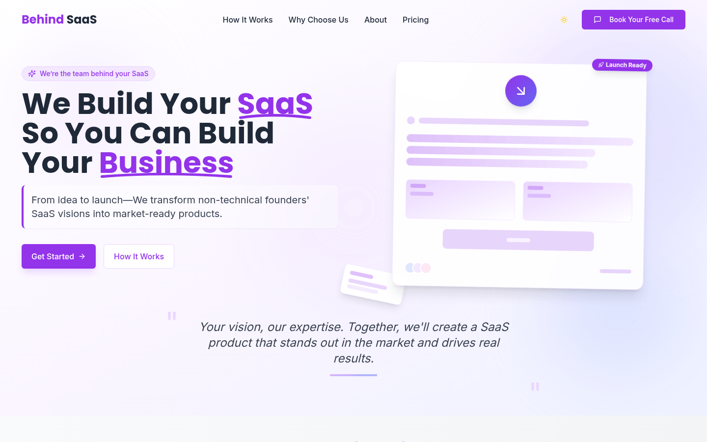 Behind SaaS