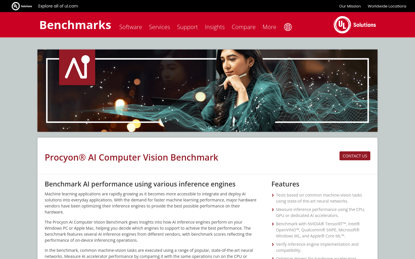 Procyon AI Computer Vision Benchmark