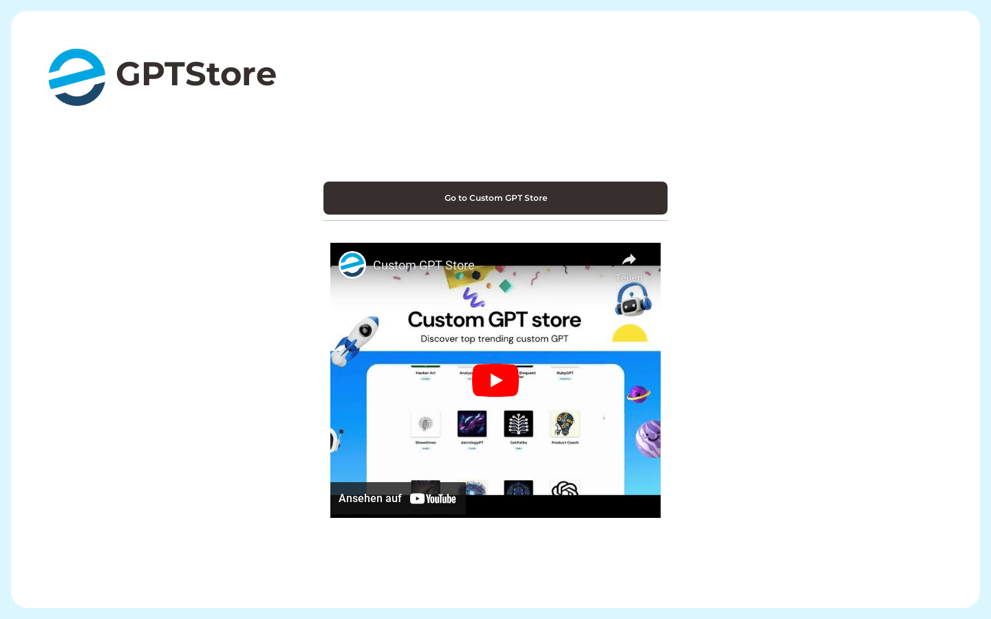 Custom GPT Store