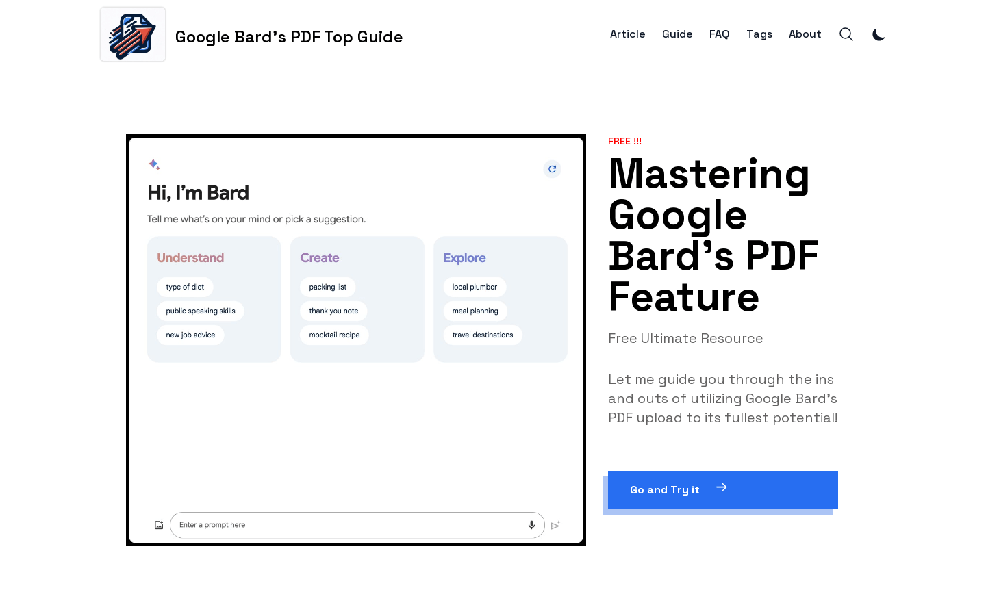 Google Bard PDF Mastery Guide
