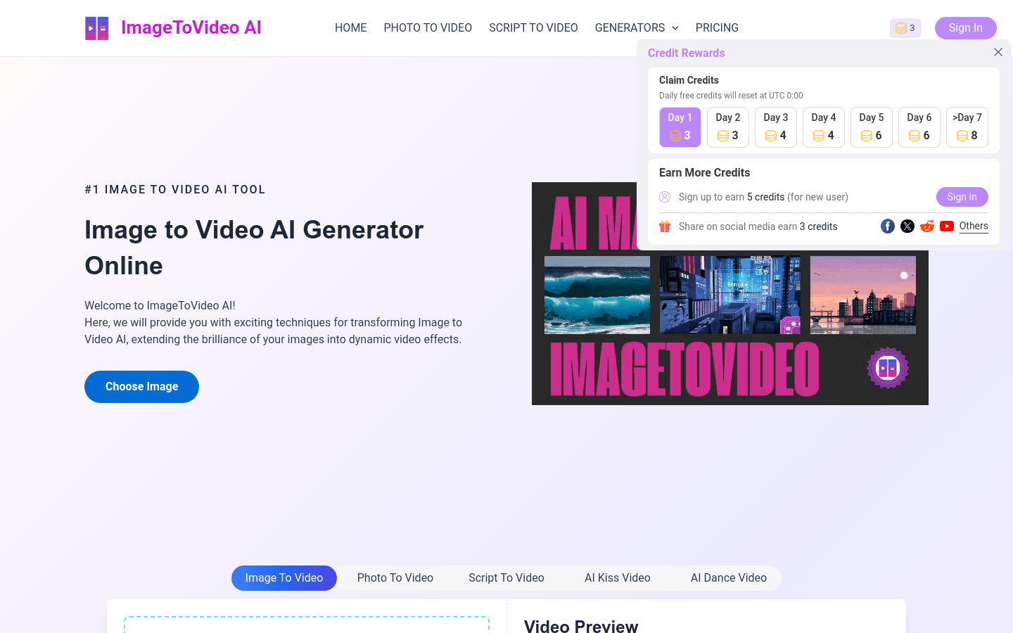 Imagetovideo AI
