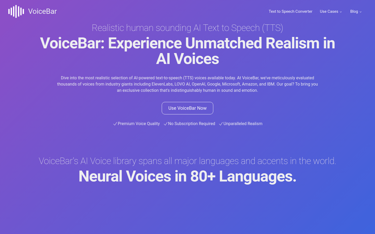 Voicebar