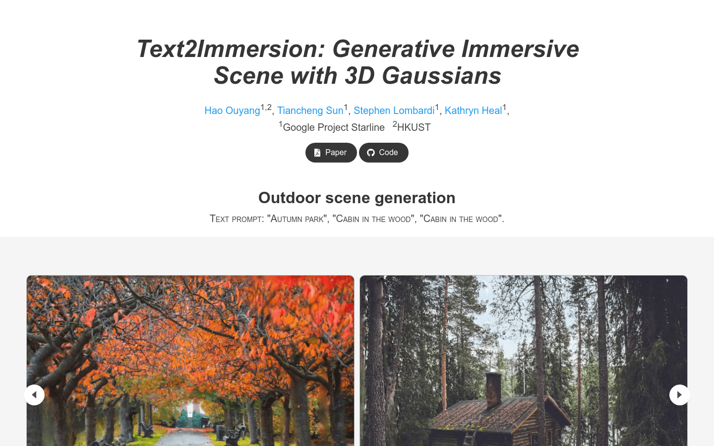Text2immersion