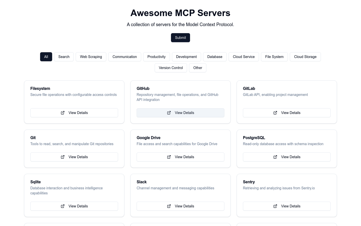 Awesome MCP Servers