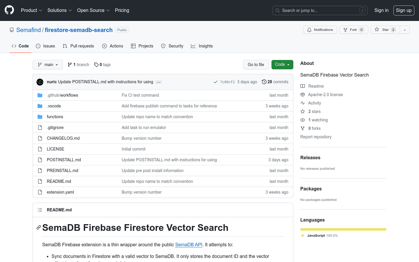 Firebase Vector Search