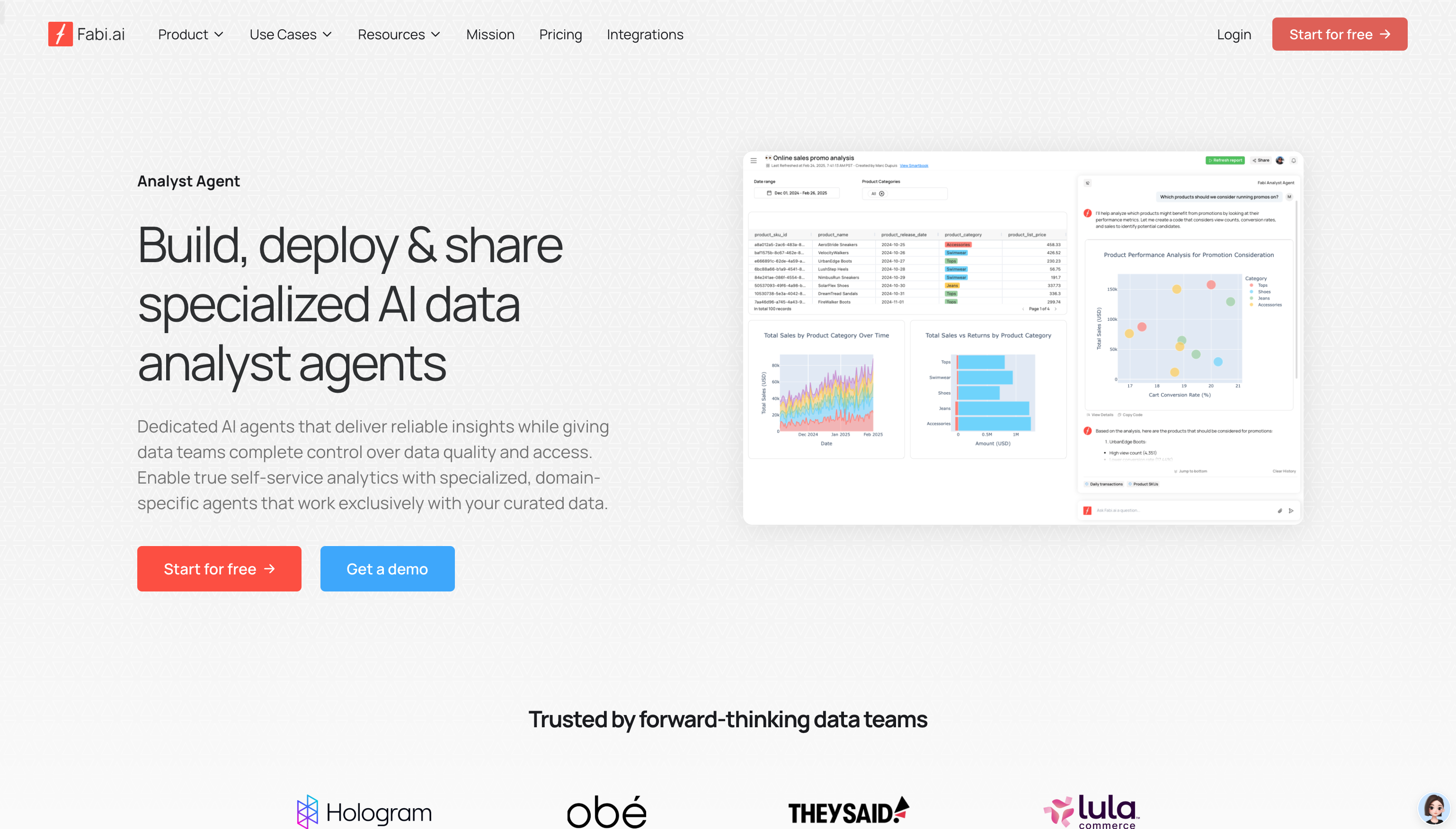Fabi.ai Analyst Agent