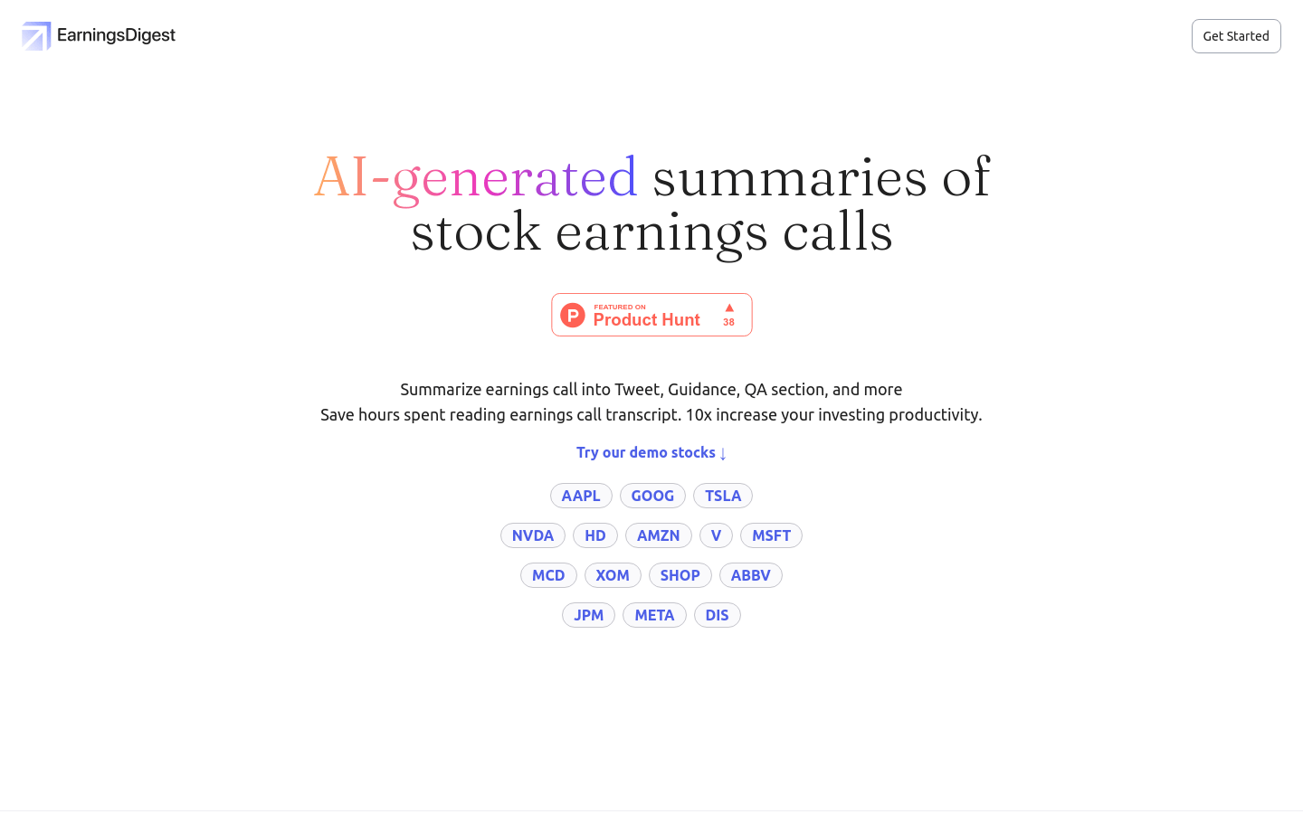 Earningsdigest
