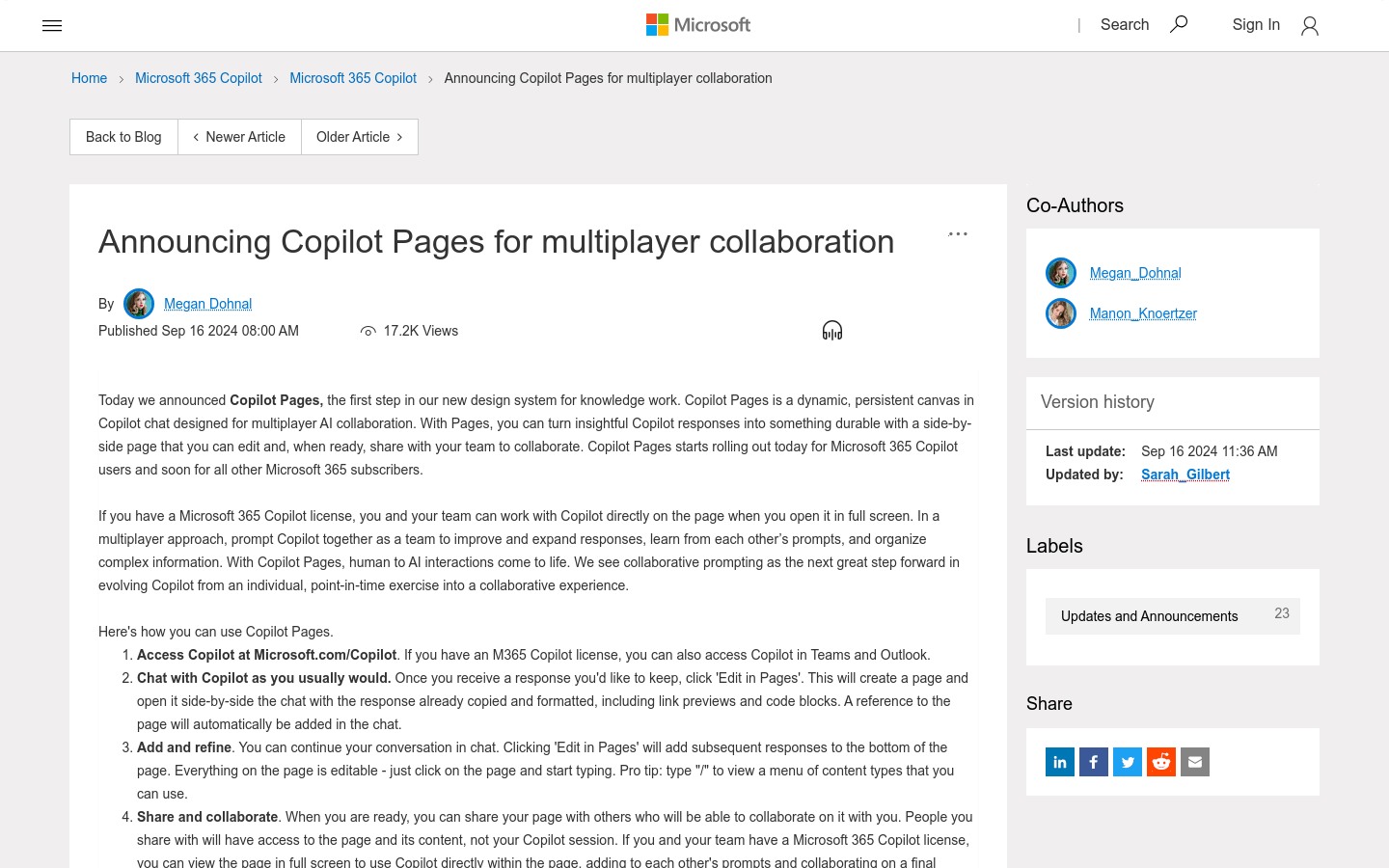 Copilot Pages
