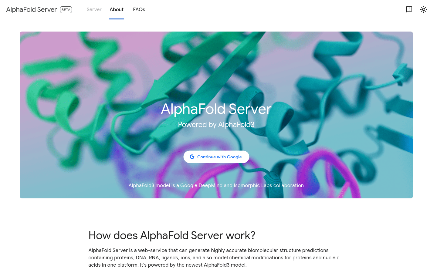 Alphafold Server